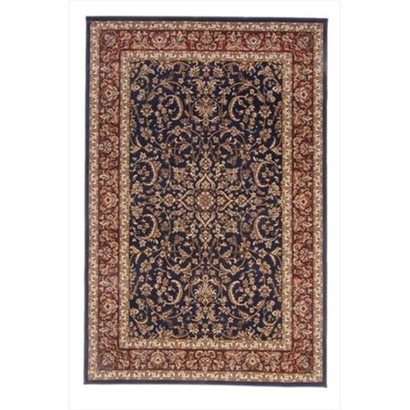 RADICI USA INC Radici 1318-1546-NAVY Noble Rectangular Navy Traditional Italy Area Rug; 5 ft. 3 in. W x 5 ft. 3 in. H 1318/1546/NAVY